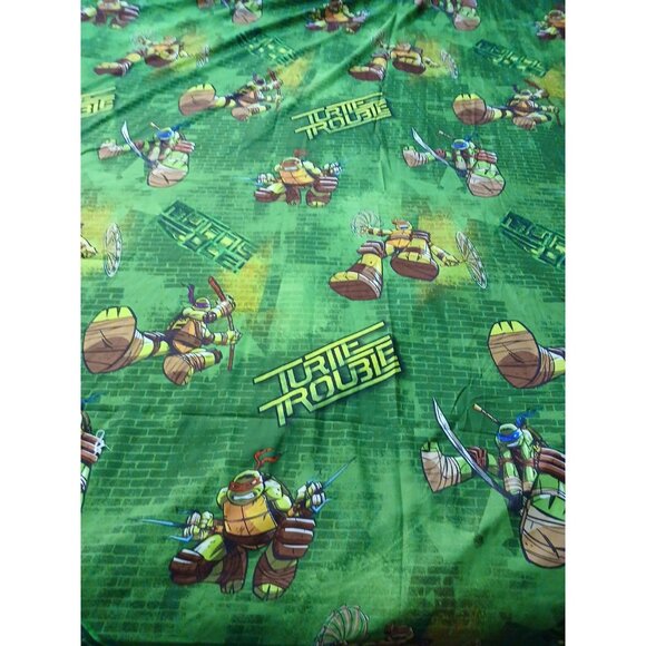 Nickelodeon Other - 2013 Nickelodeon TMNT Full Size Flat Sheet And 2 Pillow Cases